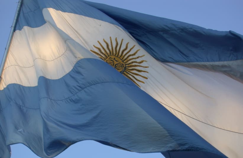 Argentina's flag in Buenos Aires (photo credit: CREATIVE COMMONS)