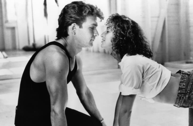 Patrick Swayze and Jennifer Grey in a scene from the 1987 film "Dirty Dancing." (photo credit: VESTRON/GETTY IMAGES)