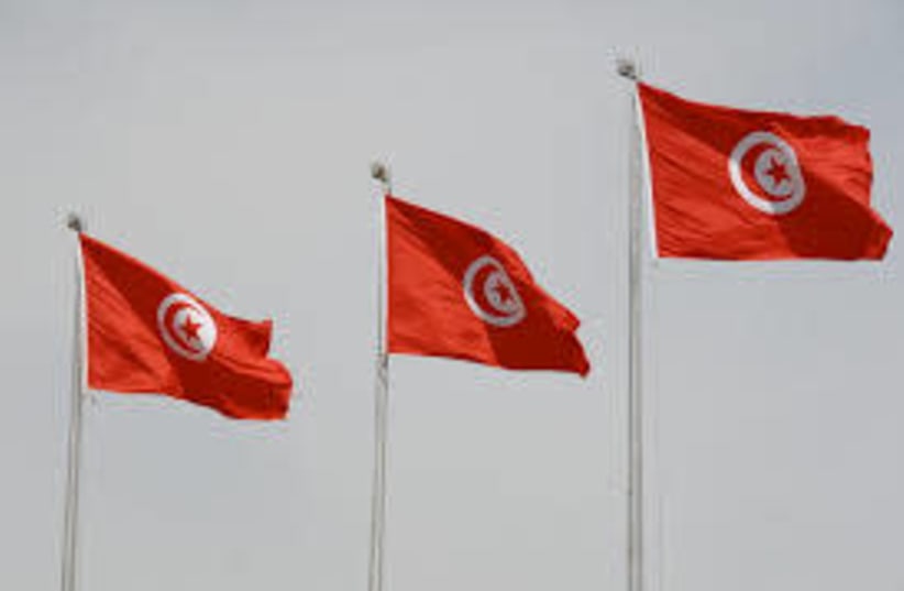 Flag of Tunisia. (photo credit: Wikimedia Commons)