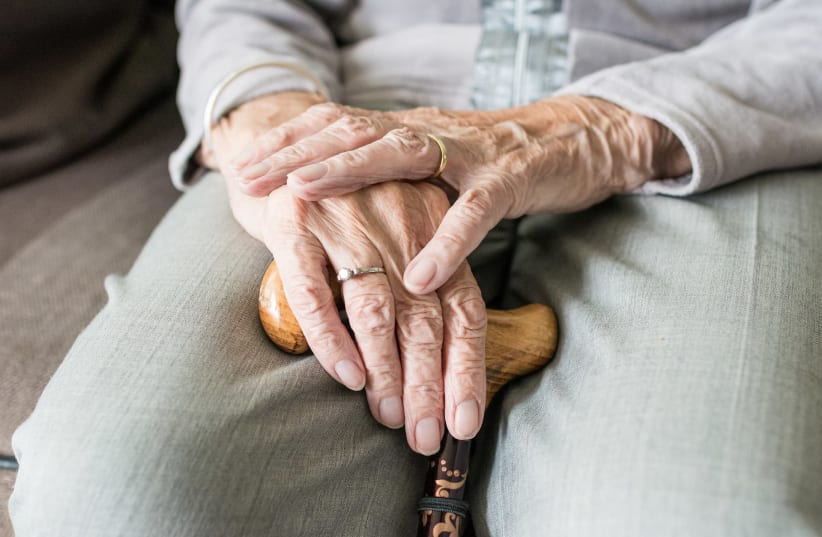 Elderly hand (illustrative) (photo credit: PIXABAY)