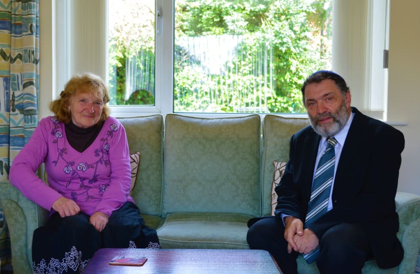 Reverend David Kale and his sister, Avril Kale, at their Belfast home (photo credit: SHAI AFSAI)