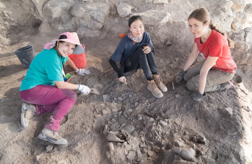 Excavations at Tel Azekah (photo credit: BENJAMIN SITZMAN / THE LAUTENSCHLAEGER AZEKAH EXPEDITION - TEL AVIV UNIVERSITY)