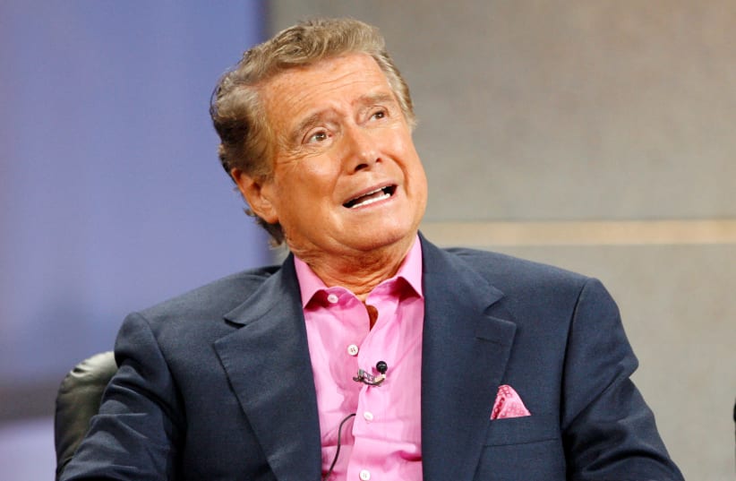 Host Regis Philbin speaks at the panel for the NBC television show "America's Got Talent" during the "Television Critics Association" summer 2006 media tour in Pasadena, California, US, July 21, 2006.  (photo credit: MARIO ANZUONI/REUTERS)