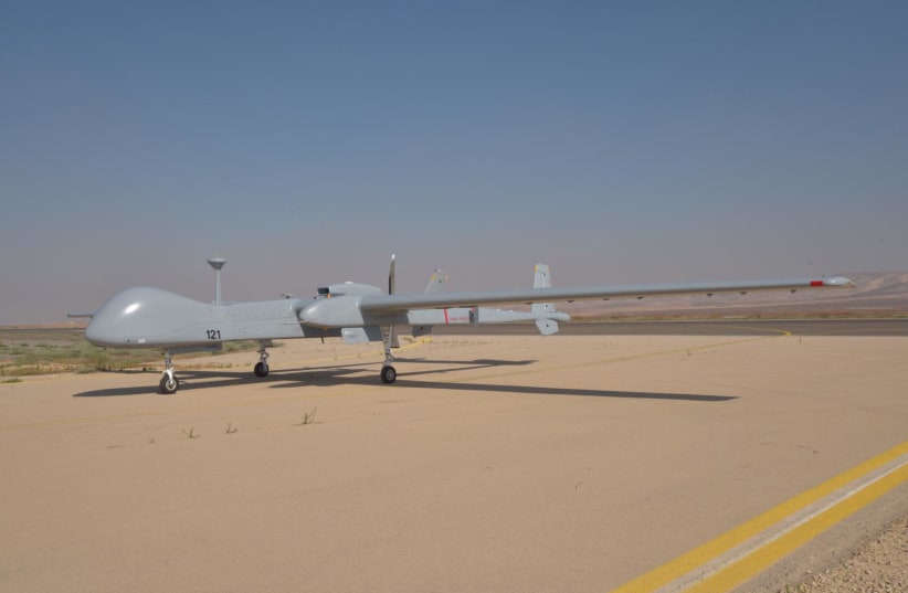German Heron TP UAV, produced by Israeli Aerospace Industries (IAI) (photo credit: DEFENSE MINISTRY)