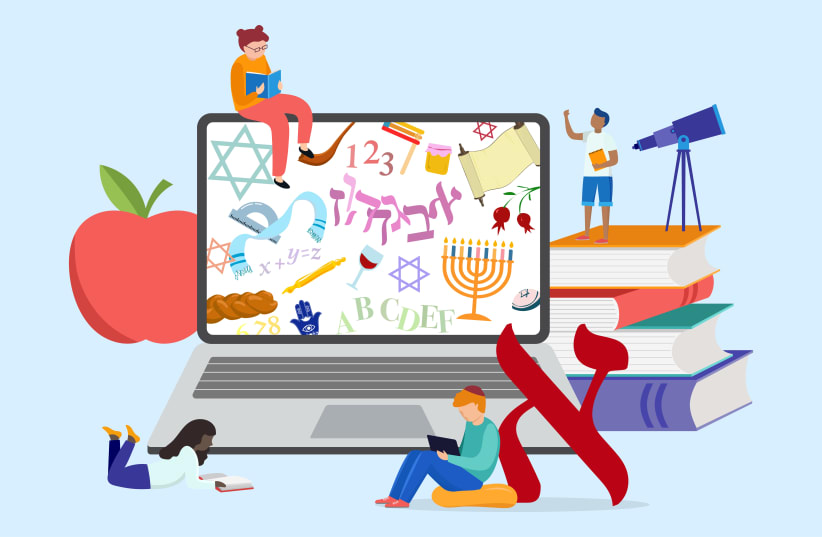 Parents' response to the uncertainty and danger around school attendance now includes a new effort to create an online Jewish day school. (photo credit: ILLUSTRATION BY GRACE YAGEL/JTA)