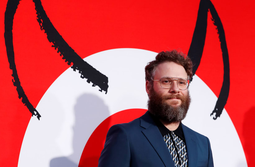 Producer Seth Rogen at the premiere for the film "Good Boys" in Los Angeles, California, U.S., August 14, 2019 (photo credit: REUTERS/MARIO ANZUONI)