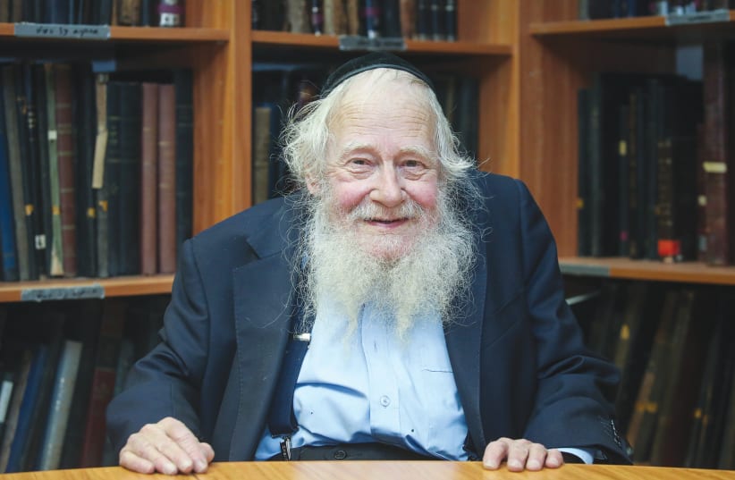 RABBI ADIN STEINSALTZ, who died on Friday – self-effacing charm, a quick wit and love.  (photo credit: MARC ISRAEL SELLEM/THE JERUSALEM POST)