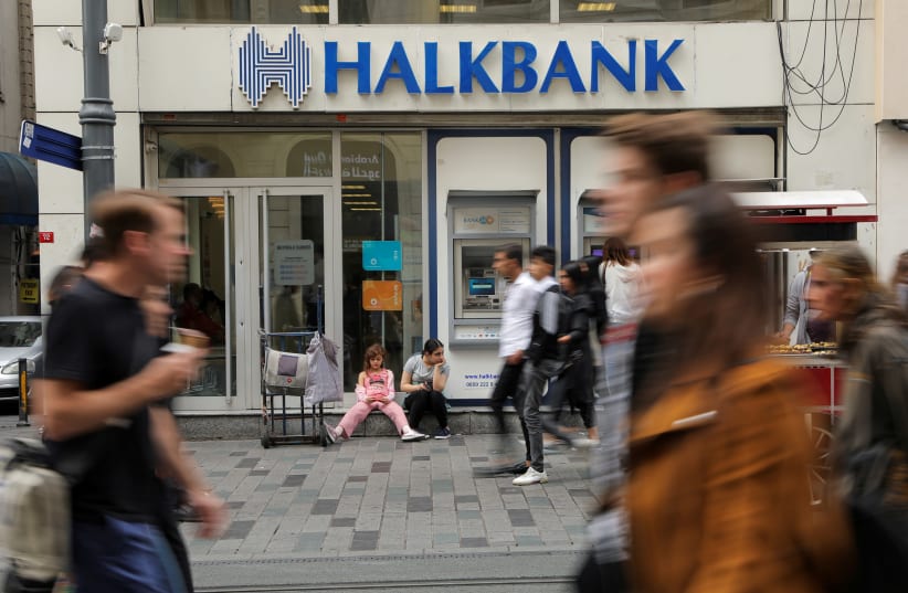 Halkbank pleaded not guilty on March 31 to bank fraud, money laundering and conspiracy charges. (photo credit: REUTERS/HUSEYIN ALDEMIR - RC1BA1A70200)