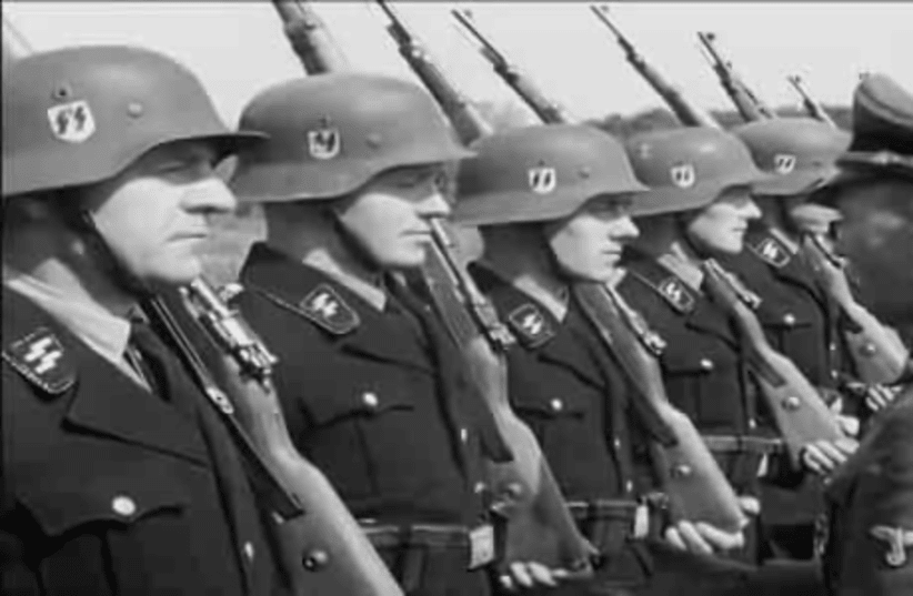 Waffen SS officers in Denmark, 1944 (photo credit: Wikimedia Commons)
