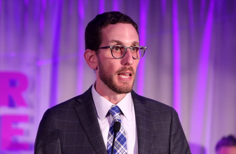 California State Sen. Scott Wiener said his Jewish identity has made him a target before, and he pointed to President Trump’s leadership as a factor. (photo credit: RANDY SHROPSHIRE/GETTY IMAGES)