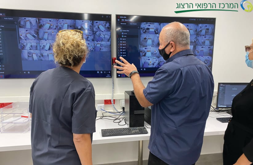 DOCTORS IN Jerusalem’s Herzog Hospital coronavirus ward, which recently opened due to overcrowding in Hadassah and Shaare Zedek medical centers. (photo credit: Courtesy)