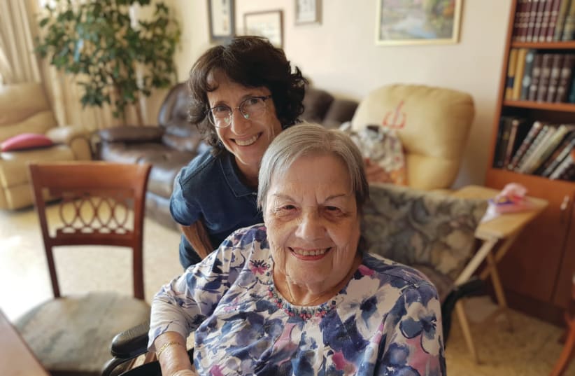 Minnie Smilchensky with her physician Dr. Lynn Zacharowitz, both recent olim (photo credit: ELISHEVA KOLATCH)
