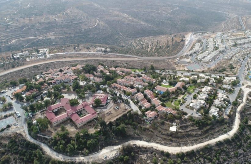 The settlement of Kfar Eldad as seen from above. (photo credit: GUSH ETZION REGIONAL COUNCIL)