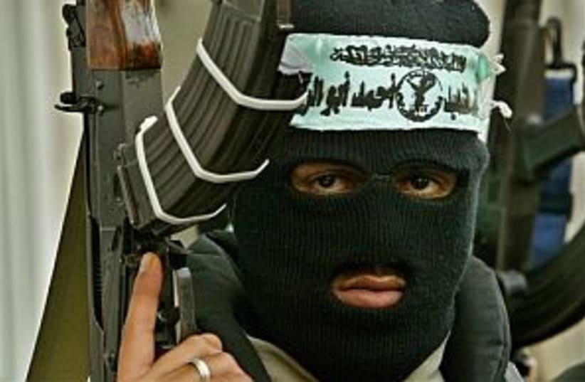 Fatah-affiliated gunman (photo credit: AP)