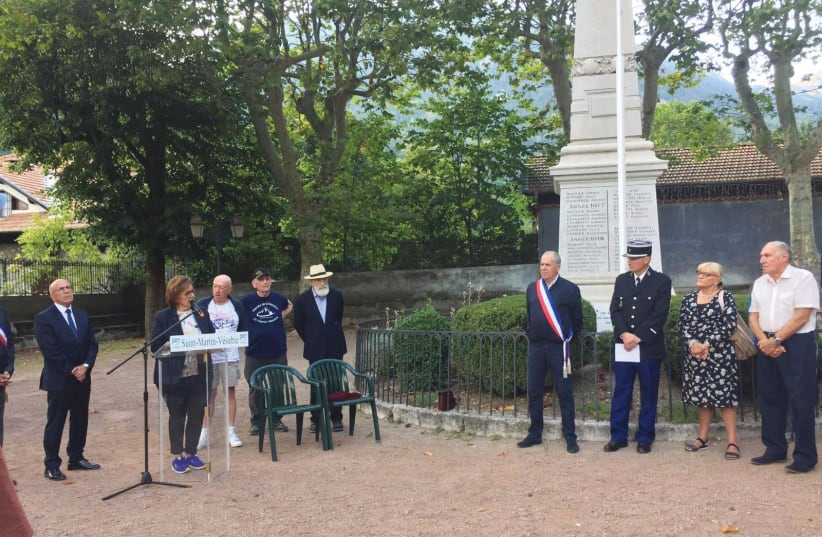 The official French memorial ceremony, September 15, 2019 (photo credit: COURTESY: SCHONBRUNN FAMILY)