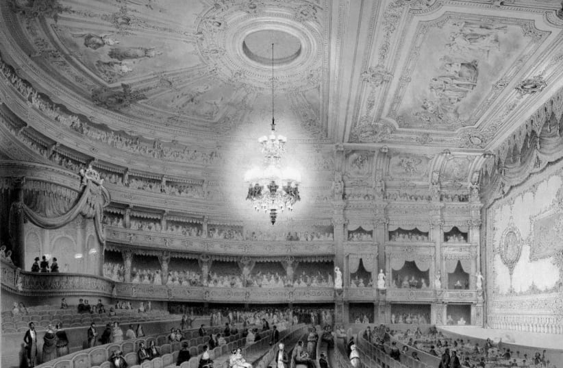 Berlin Royal Opera House, 19th century. (photo credit: NATIONAL LIBRARY OF ISRAEL)
