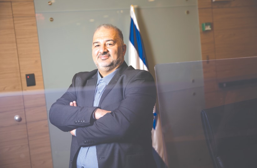 DEPUTY KNESSET SPEAKER Mansour Abbas: I accept the democratic choices of Jewish-Israeli society, just like I ask Jewish-Israeli society to accept the choices of Arab-Israeli society. (photo credit: HADAS PARUSH/FLASH90)
