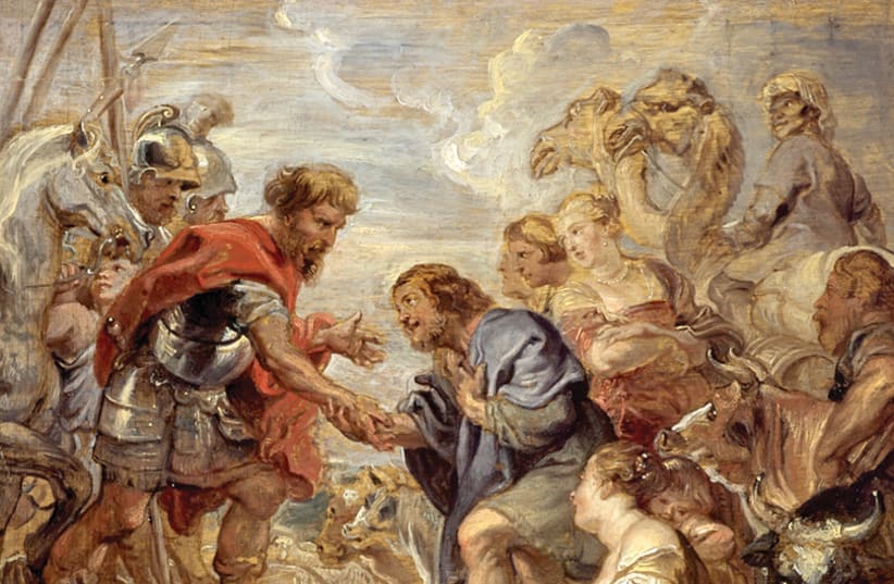 Peter Paul Rubens, The Reconciliation of Jacob and Esau, 1624 (photo credit: WIKIPEDIA)