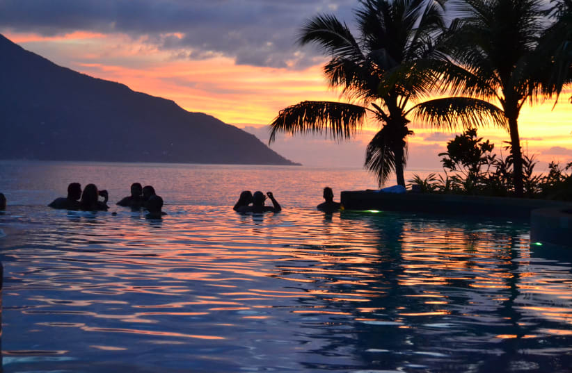 The Hilton Seychelles Northolme Resort is renowned for its stunning sunset views. (photo credit: TOBIAS SIEGAL)