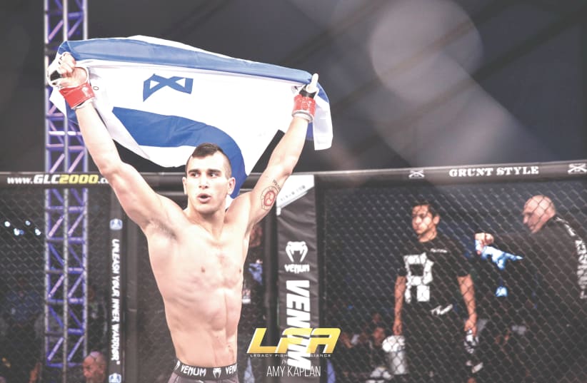 NATAN LEVY is proud to represent Israel and will become only the third blue-and-white athlete to reach the UFC, mixed martial arts’ most famous competition. (photo credit: Courtesy)