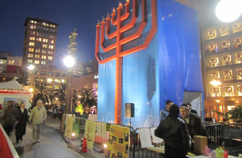 Hanukkah in San Francisco  (photo credit: CHABAD OF SAN FRANCISCO)
