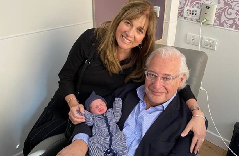 US Ambassador to Israel David Friedman welcomes the new arrival to the family (photo credit: Courtesy)