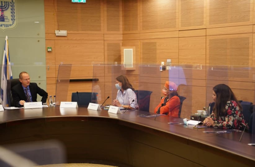The Knesset's Committee for the Advancement of Women and Gender Equality discusses the lack of representation of women in numerous political parties. (photo credit: DANI SHEM TOV/KNESSET SPOKESPERSONS OFFICE)