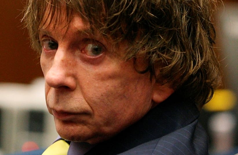 Music producer Phil Spector attends his murder trial at the Los Angeles Superior Court in 2007.  (photo credit: GABRIEL BUOYS/REUTERS)
