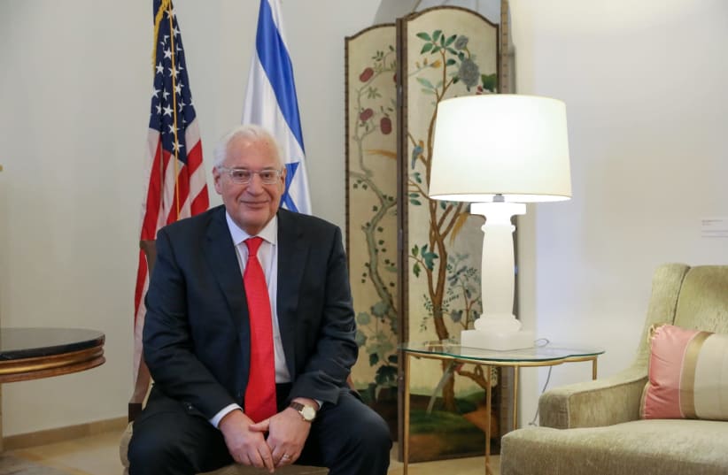 Outgoing US Ambassador to Israel David Friedman, January 18, 2021 (photo credit: MARC ISRAEL SELLEM/THE JERUSALEM POST)