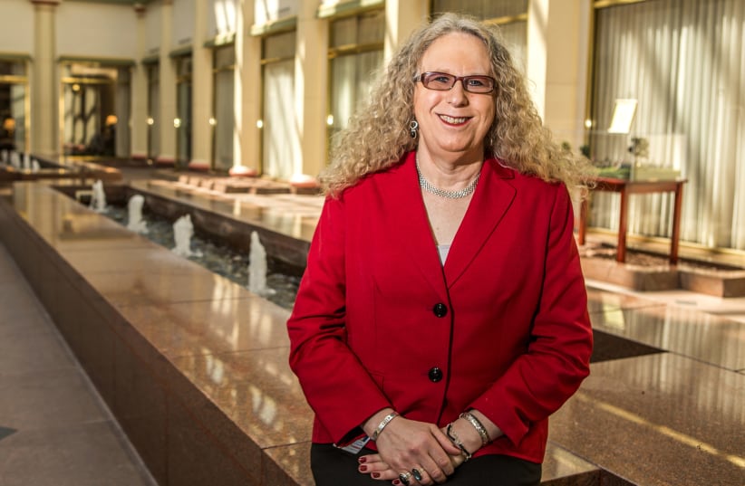 Dr. Rachel Levine, physician general nominee, is seen at the State Capitol in Harrisburg, Pennsylvania May 4, 2015. Levine, a transgender woman who teaches pediatrics and psychiatry at Penn State College of Medicine (photo credit: DANIEL SHANKEN/REUTERS)