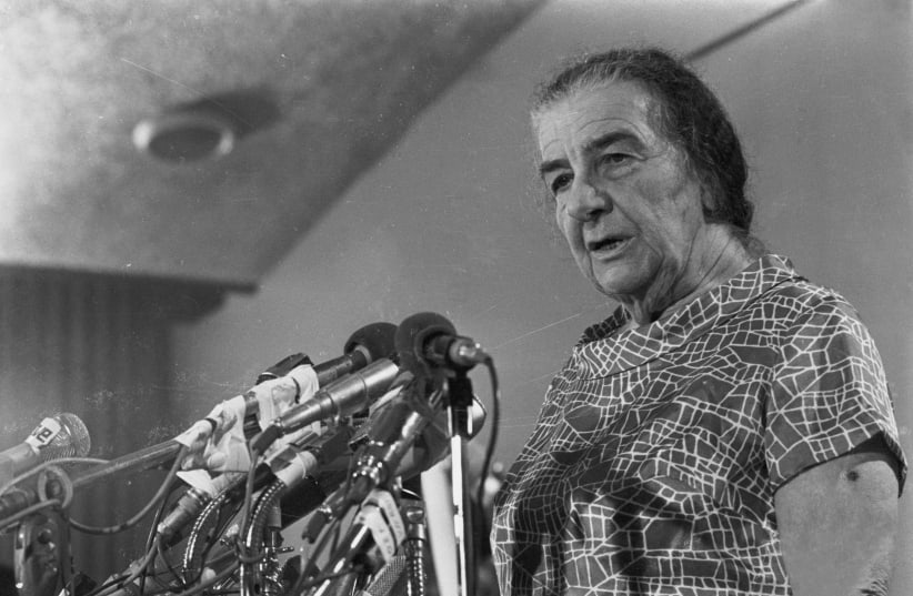 Prime Minister Golda Meir during the Yom Kippur War. (photo credit: DEFENSE MINISTRY)