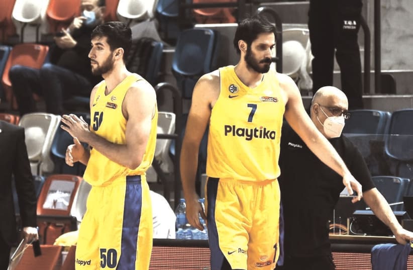 OMRI CASSPI (7) and Maccabi Tel Aviv are aiming to push their Euroleague record above .500 with a pair of games this week, starting tonight at Fenerbahce. (photo credit: DOV HALICKMAN PHOTOGRAPHY)