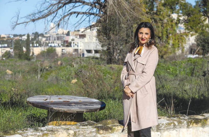 Deputy Mayor for Foreign Relations, Economic Development and Tourism Fleur Hassan-Nahoum on the site of planned expansion of the US Embassy in Jerusalem (photo credit: Courtesy)