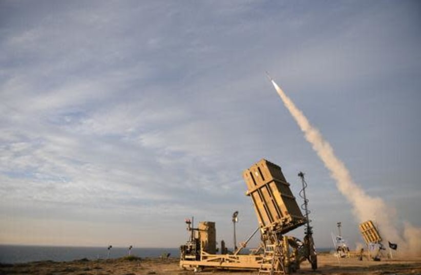 Successful tests of the new Iron Dome weapons system, February 1, 2021 (photo credit: DEFENSE MINISTRY)