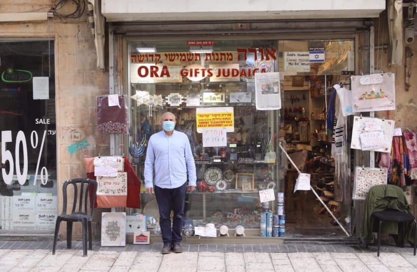 Jan Elazar Refoua, owner of the Ora gift shop in the center of Jerusalem (photo credit: MARC ISRAEL SELLEM)