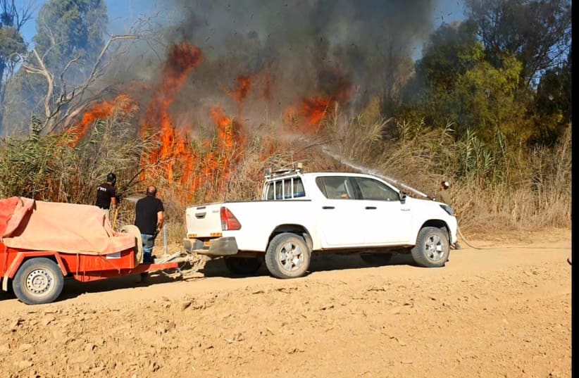JNF-USA’s fire wagons help Israel’s firefighters combat blazes (photo credit: JNF USA)