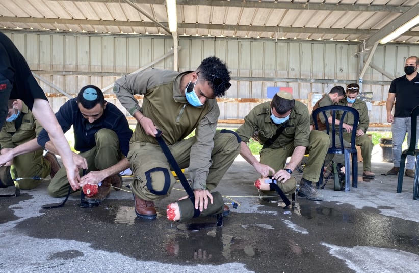In preparation for war with Hezbollah, the army hired the services of a private company called Extreme Simulations, which specializes in training emergency response organizations such as MDA and United Hatzalah. (photo credit: UDI SHAHAM)