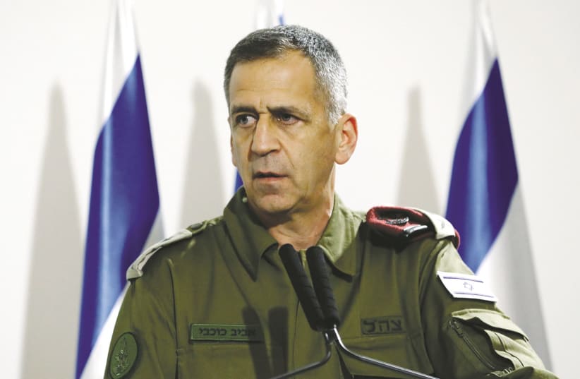 IDF CHIEF of Staff Lt.-Gen. Aviv Kochavi. Israel can criticize the Americans for returning to the Iran deal, as Kochavi illustrated during a speech last month. (photo credit: CORINNA KERN/REUTERS)
