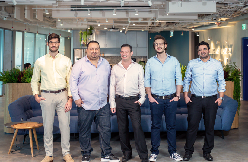 (L-R) CYE's founders: Eyal Greenberg (Co-founder & Head of Research), Reuven Aronashvili (Founder and CEO), Gabi Levenberg (Co-founder & Services Team Leader), Matan Chen (Co-founder & Services Team Leader), and Haim Aharoni (Co-founder & CPO). (photo credit: Courtesy)