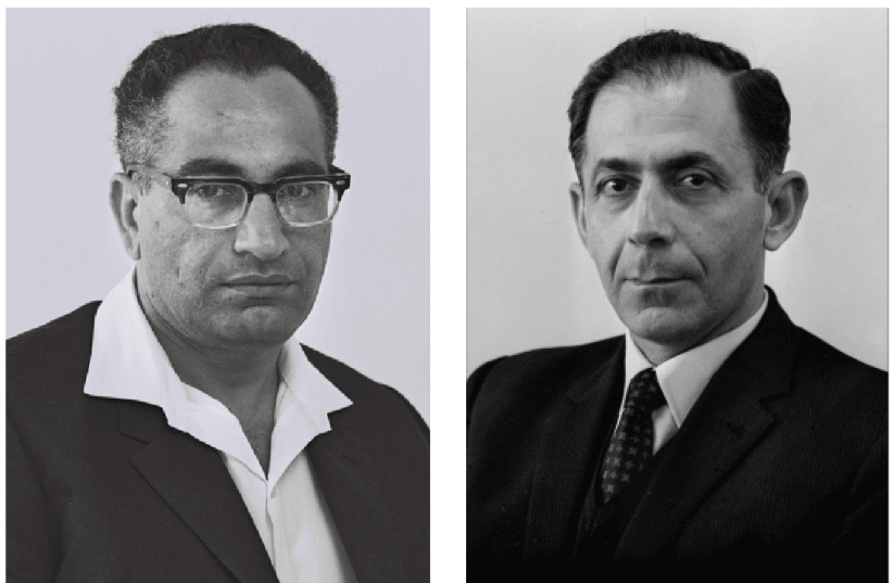 Mordechai Ben-Porat and Shlomo Hillel (photo credit: FRITZ COHEN/GPO)