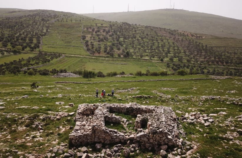 The archaeological site known as Joshua's Altar in the West Bank. (photo credit: AARON LIPKIN - LIPKIN TOURS AGENCY)