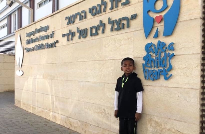 6-year-old Benjamin at the Save a Child's Heart Facility.  (photo credit: COURTESY OF SAVE A CHILD'S HEART)