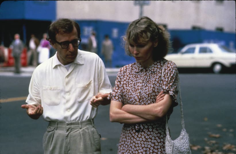 WOODY ALLEN and Mia Farrow appear in the 1986 film ‘Hannah and Her Sisters.’ (photo credit: YES/ORION PICTURES INTERNATIONAL)