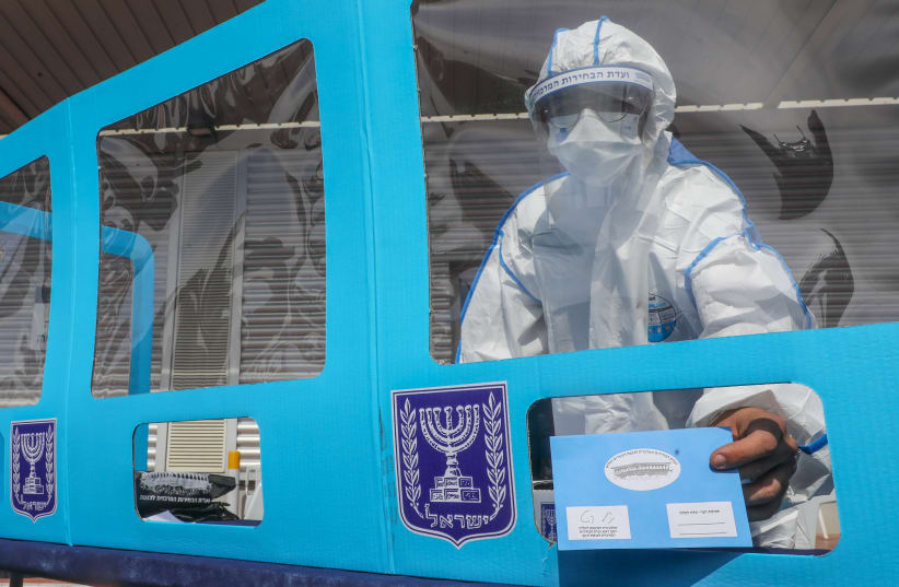 Israeli election amid the coronavirus pandemic 2021 (photo credit: MARC ISRAEL SELLEM)