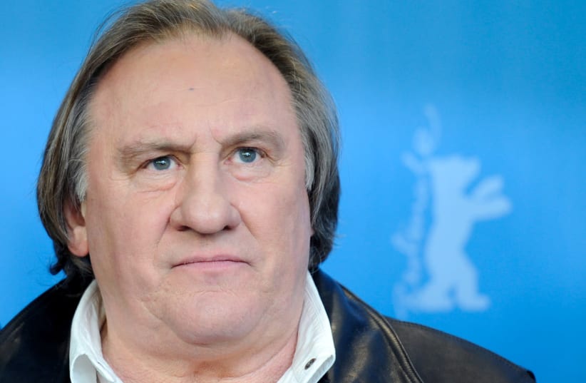 Actor Gerard Depardieu poses during a photocall to promote the movie 'Saint Amour' at the 66th Berlinale International Film Festival in Berlin, Germany February 19, 2016. (photo credit: REUTERS/STEFANIE LOOS/FILE PHOTO)