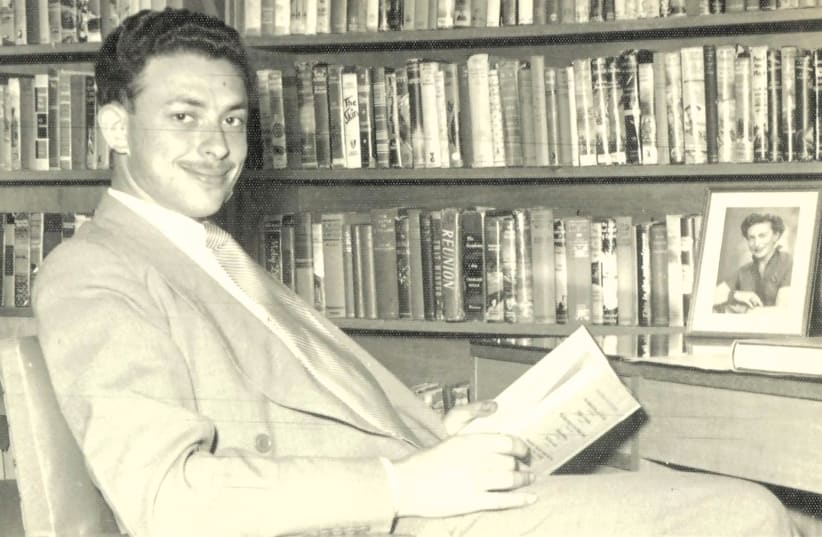 Isi Leibler in his library in 1953 (photo credit: Courtesy)