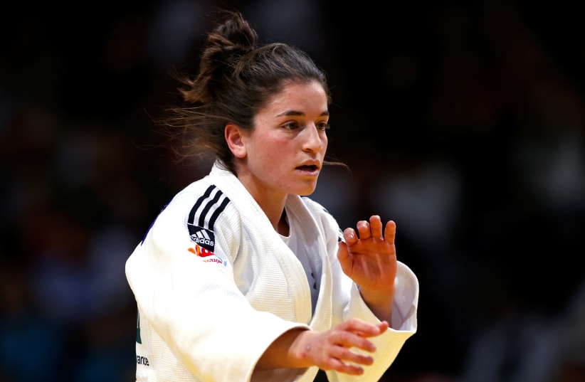 Judo - Women under 57kg - Paris International Grand Slam judo tournament - AccorHotels Arena, Paris, France - February 8, 2020 - Timna Nelson Levy of Israel in action.  (photo credit: REUTERS/CHRISTIAN HARTMANN)