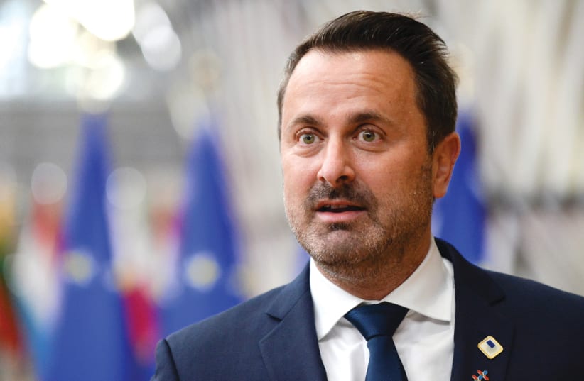 LUXEMBOURG PRIME MINISTER Xavier Bettel: ‘I am the one who needs to take responsibility today.’  (photo credit: REUTERS)