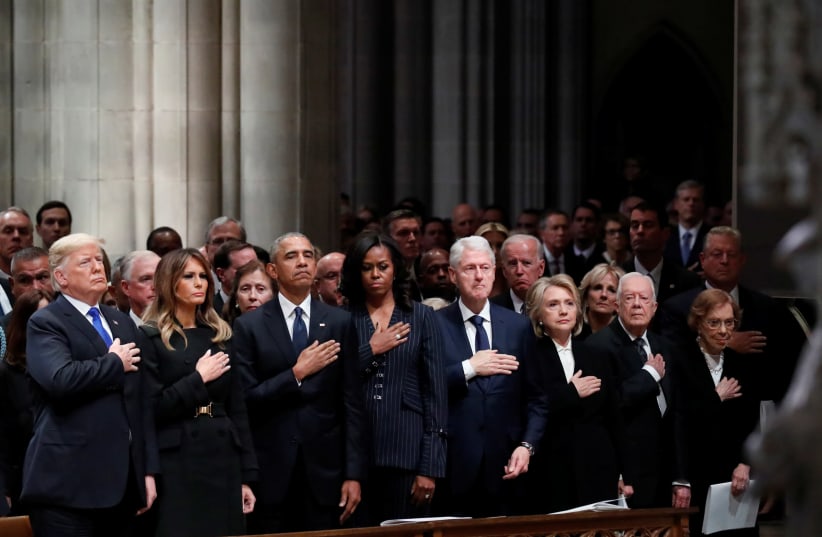 Funeral service for the former U.S. President George H.W. Bush in Washington (photo credit: REUTERS)