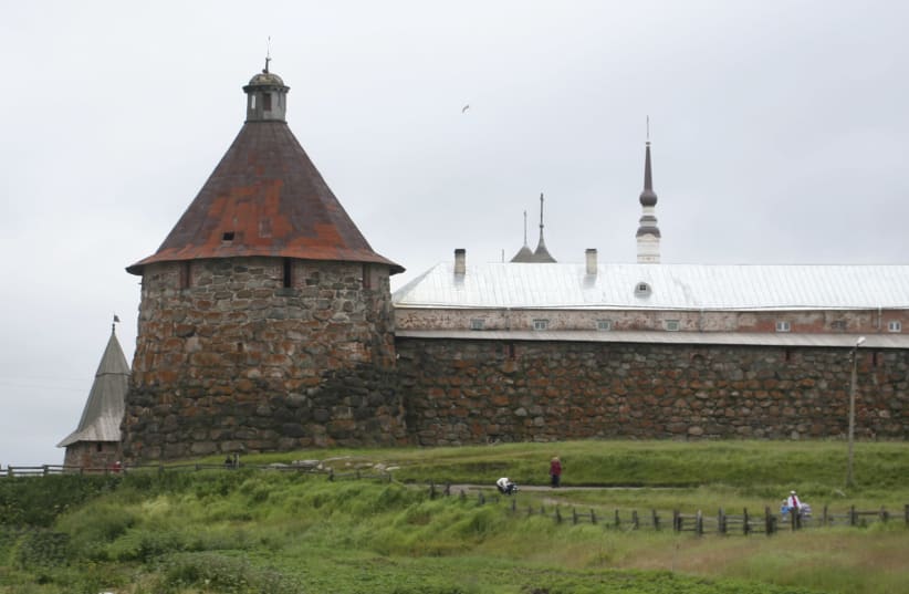 THE SOLOVETSKY Monastery in northern Russia is known as the ‘mother of the Gulag,’ having been converted into a Soviet prison and labor camp and used as a model for other such camps during the Stalin era (photo credit: CONOR SWEENEY/REUTERS)